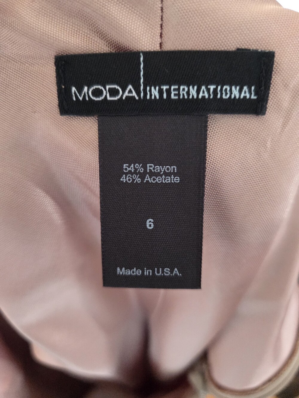 Moda Intl Satin Cowl Neck Dress in Warm Gold - Picture 5 of 7